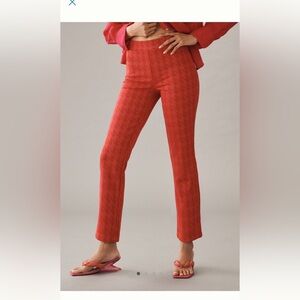 Anthropologie pants , red/pink,  new w tag
